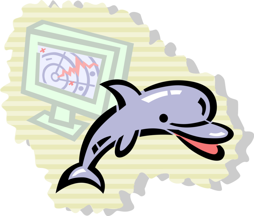 Dolphin Line Clip Art - Dolphin Line Clip Art (825x700)