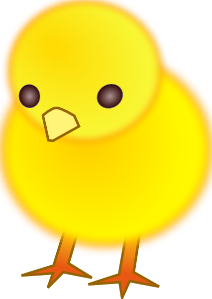 Cartoon Baby Chicks Clip Art - Animated Chicks (426x600)