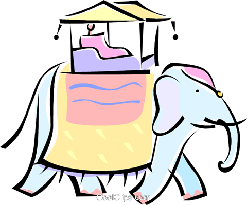 Person Riding An Elephant Royalty Free Vector Clip - Person Riding An Elephant Royalty Free Vector Clip (480x399)