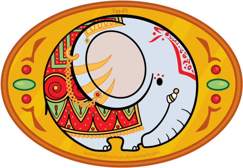 Hindi Elephant By Yei-pi - Circle (800x557)