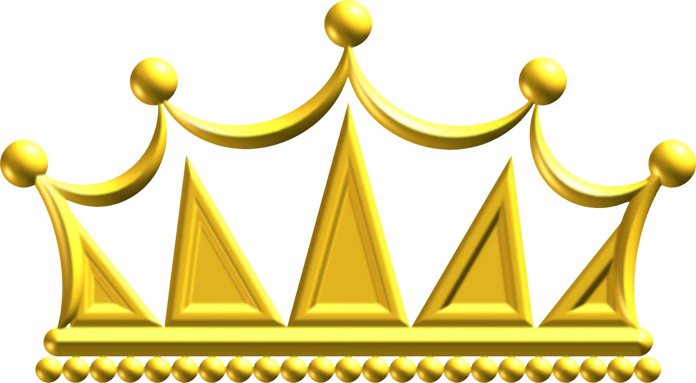 Big Image - Gold Crown In Png (2400x1320)
