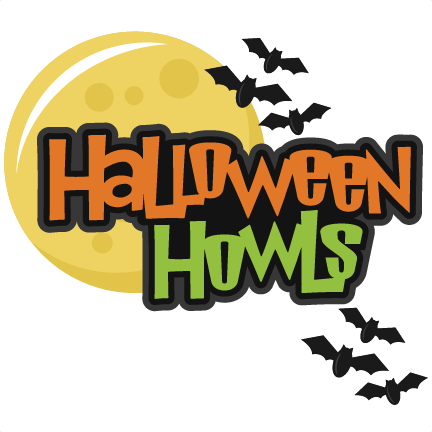 Halloween Howls Set Svg Scrapbook Title Spiderweb Svg - Graphic Design (432x432)