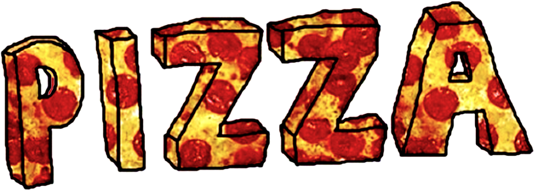 Tumblr Clipart Pizza - Letras De Pizza Png (1170x1024)