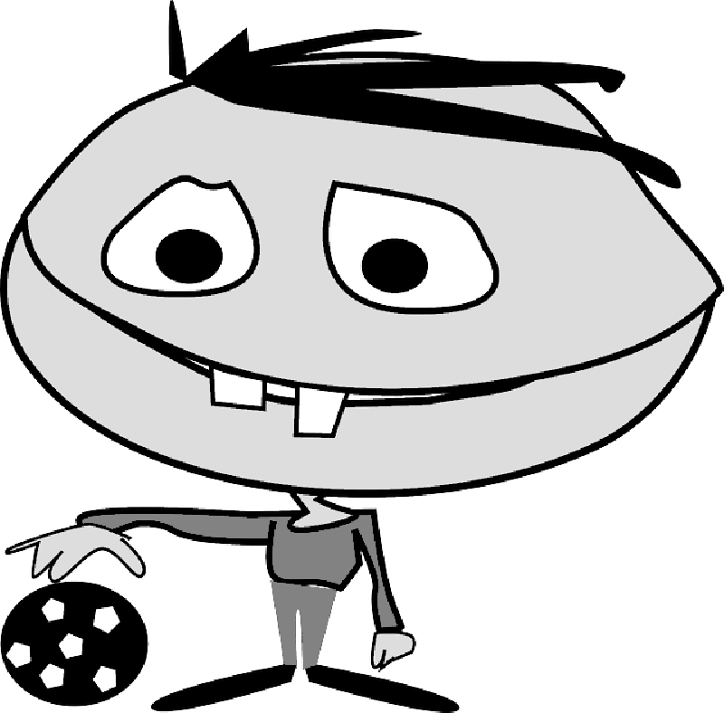 Boy, Guy, Face, Strange, Playing, Child - Cartoon (800x788)