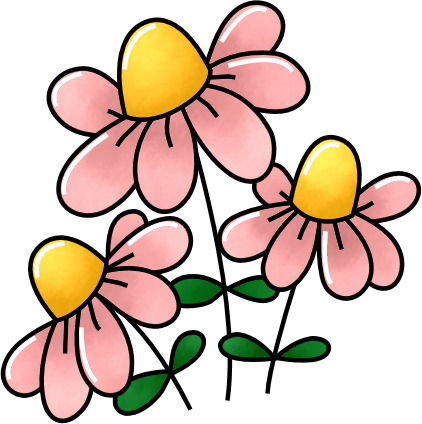 Find This Pin And More On Cutepics By Jijen - Pink And Yellow Flowers Tote Bag, Adult Unisex, Natural (422x424)