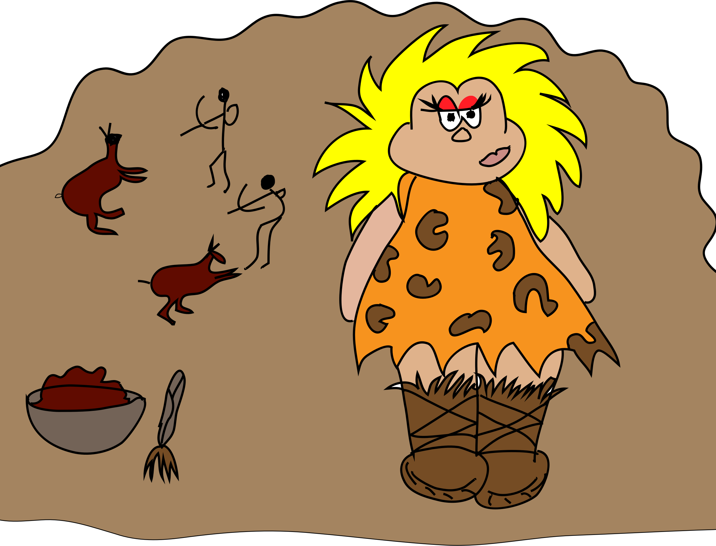 Clipart Cave Art Rh Openclipart Org Bear Clip Art Mountain - Cave Art (2400x1830)