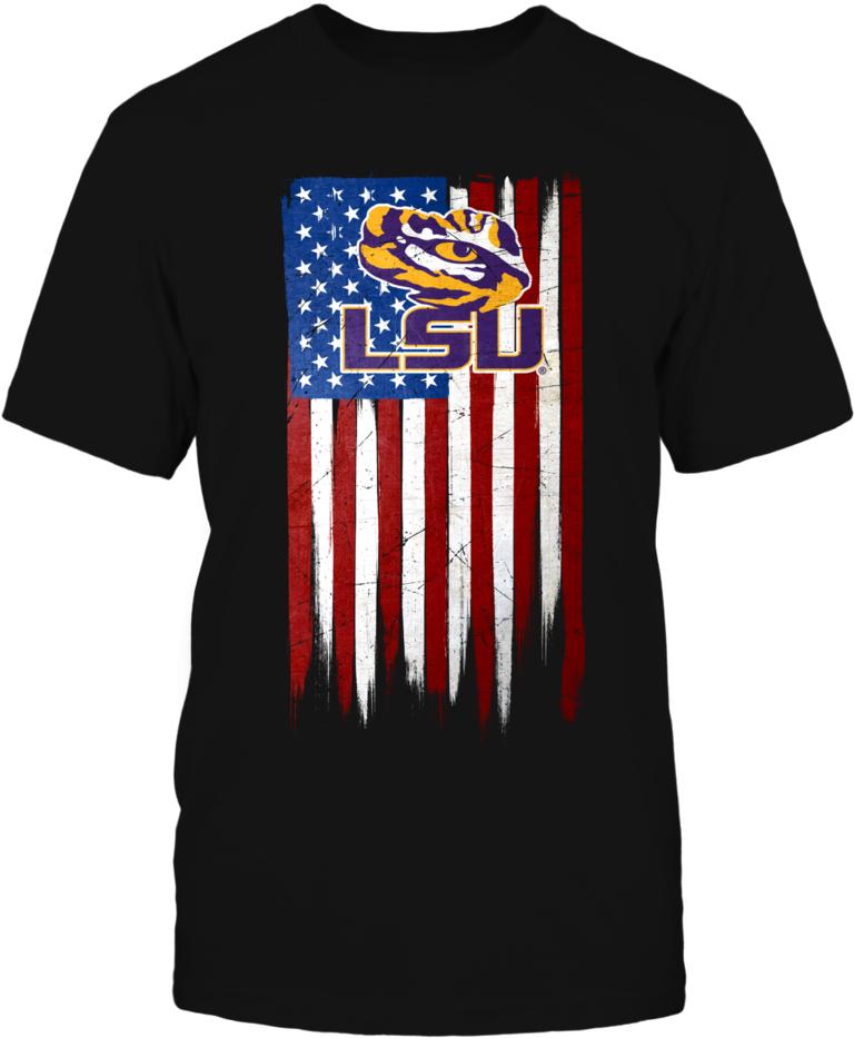 Grunge American Flag - Lsu Eye Of The Tiger (1000x1000)