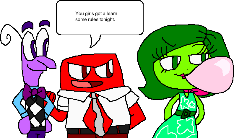 Busted By Anger, Disgust, And Fear By Pokegirlrules - Fear (799x469)
