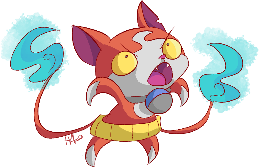Jibanyan Anger-y By Lavendire - Location (882x567)