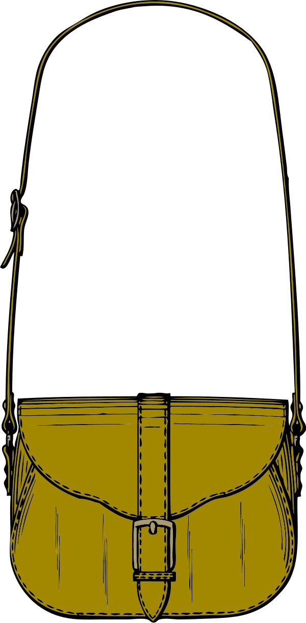 Vector Clip Art - Purse Clip Art (958x1943)