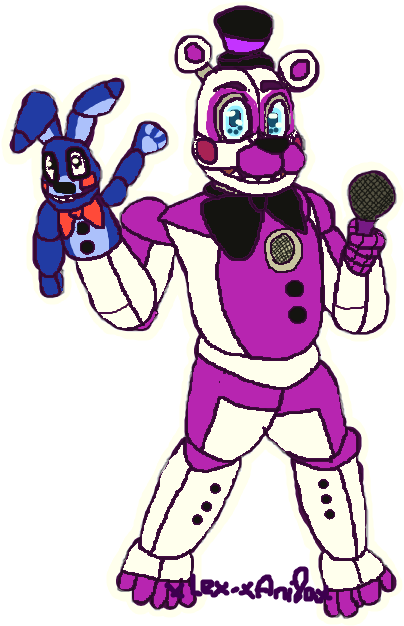 Funtime Freddy- Anger Is Restless By Mala - Fnaf Sister Location Funtime Freddy Draw (505x714)