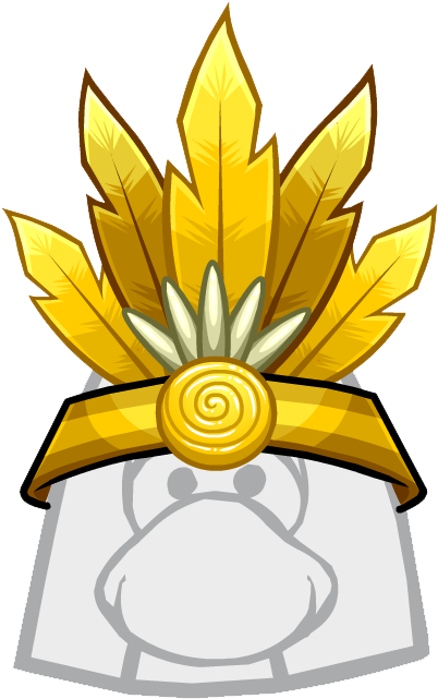 Pineapple Headband Clothing Icon Id 1443 Updated - Club Penguin Blonde Side Ponytail (437x653)