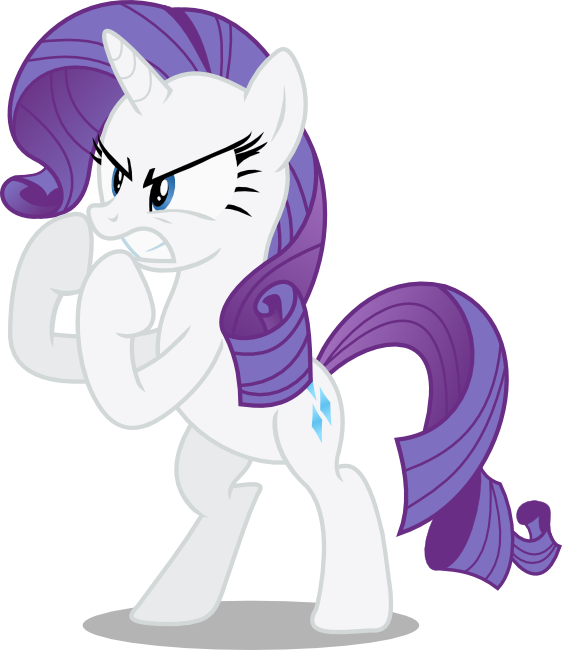 Angry Rarity By Seahawk270 - Pony Friendship Is Magic Rarity (562x650)
