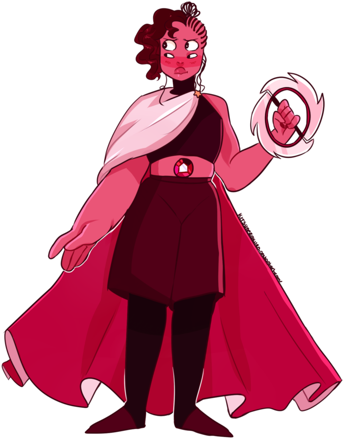 Fusion Friday - Steven Universe Ruby And Rose Fusion (736x1084)