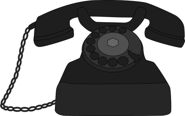 Old Phone Clipart Transparent (768x483)