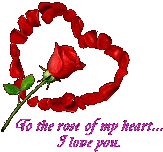 Love Symbols With Rose Flowers (398x308)