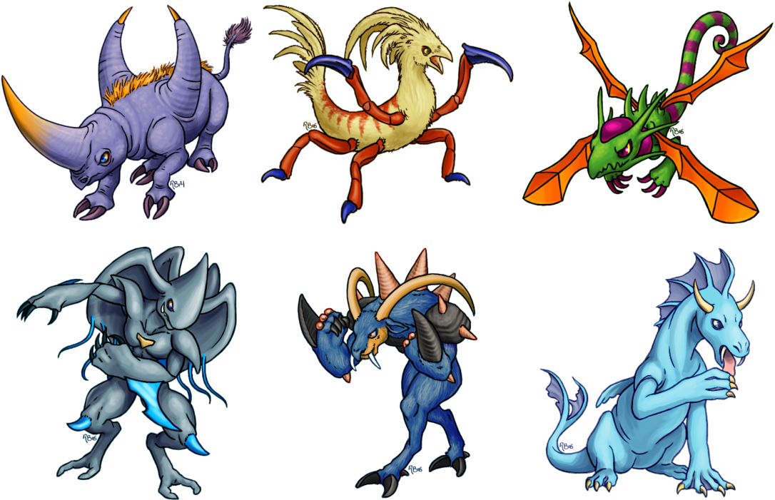 Daily Denjuu 133-138 By Racieb - Keitai Denjū Telefang (1095x730)