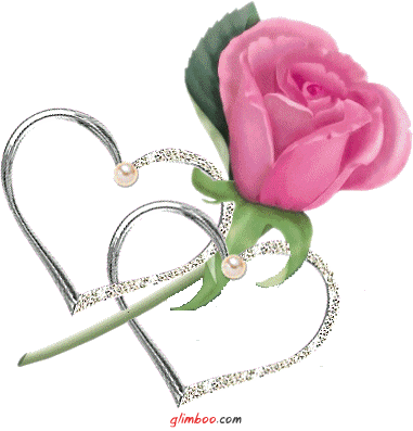 This Glitter Rose Heart Picture Was Created Using The - Pink Glitter Roses (381x397)