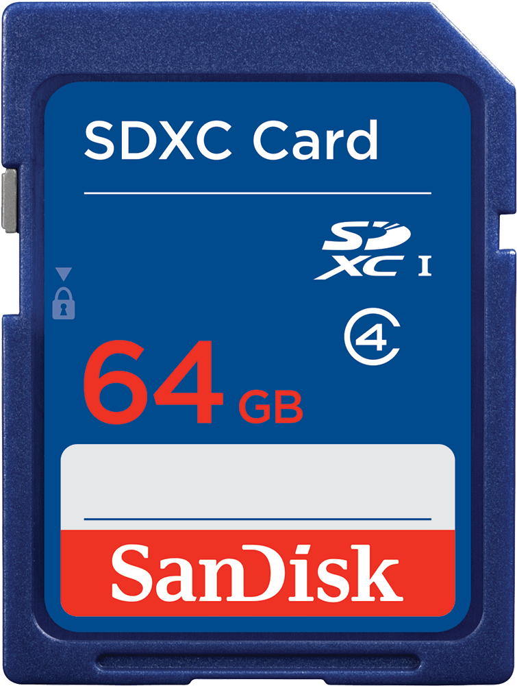 Sandisk 64gb Class 4 Sdxc Secure Digital Memory Card - Sandisk Sdhc Card 32gb (1000x1000)