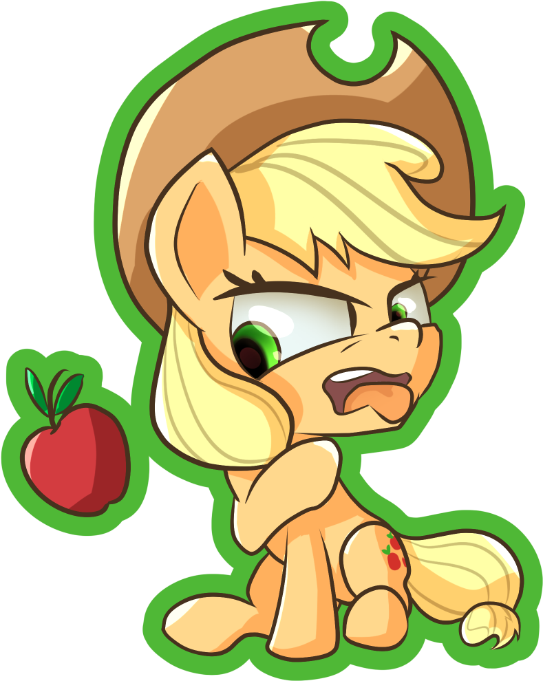 Apple, Applejack, Artist - Cartoon (1024x1024)