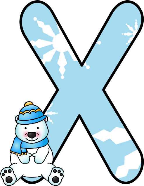Ch B *✿* Alfabeto Winter De Kid Sparkz - Alfabeto Winter The Kid (535x666)