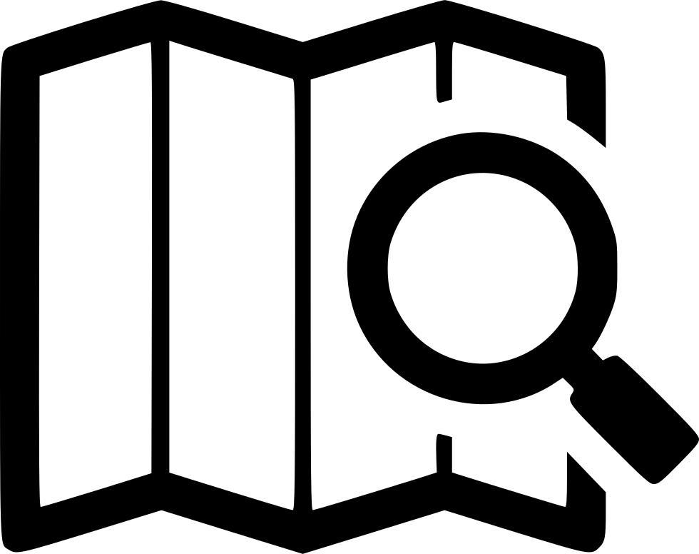 Map Examine Enlarge Zoom Locate Navigate Navigation - Examine Icon Png (980x776)