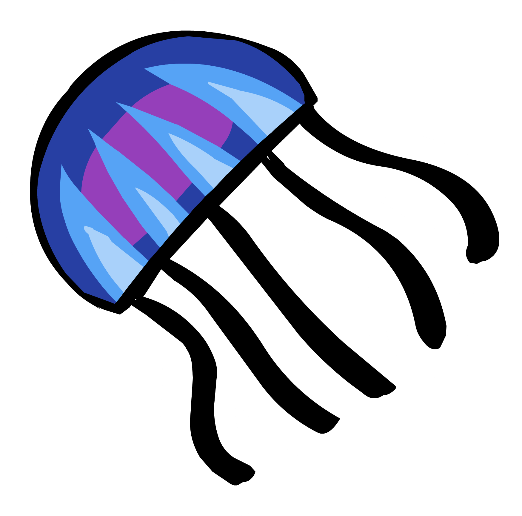 Jellyfish Pin - Png - Jellyfish (1749x1728)