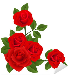 Ramo De Rosas Rojas Vector (400x400)