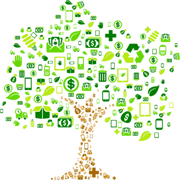 Buy Back Money Tree - Money Tree Icon Transparent (365x364)
