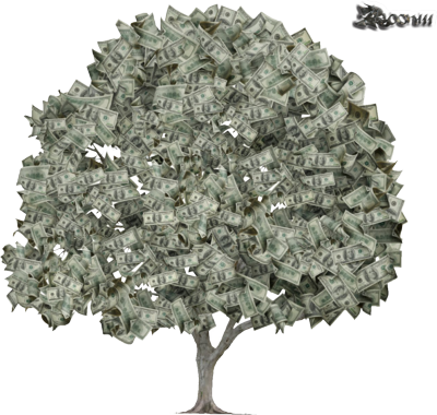 Money Tree Images - Money Tree Psd File (400x380)