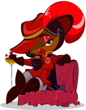 Birthstone Diva-january - Cartoon (326x400)