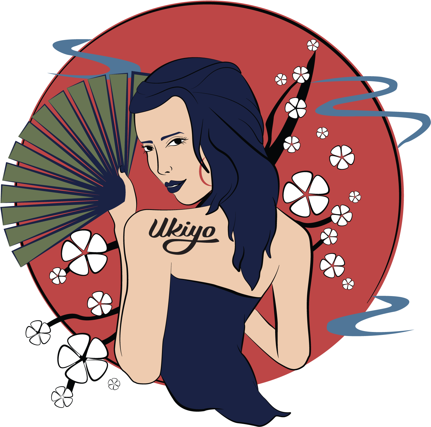 Bold, Playful, Clothing Illustration Design For Ukiyo - Illustration (1500x1500)