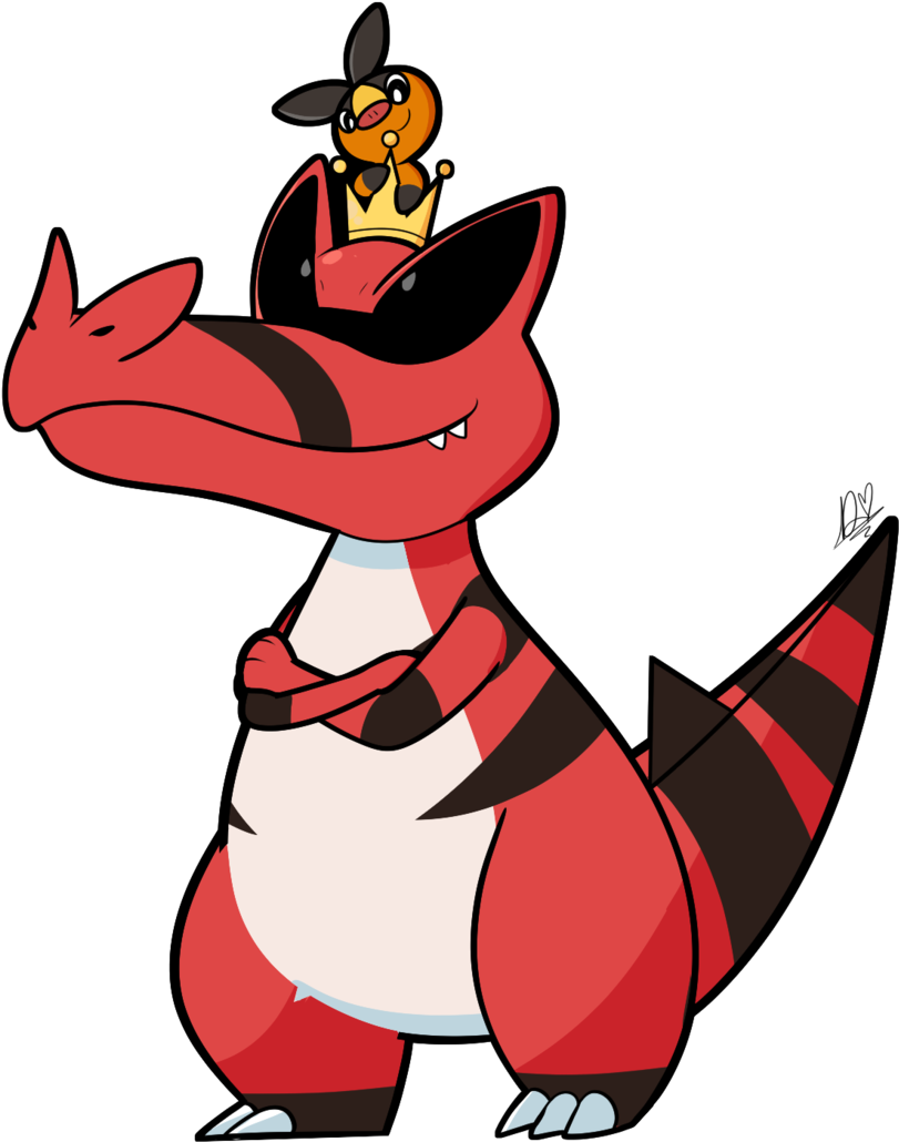Pokémon Heartgold And Soulsilver Red Mammal Cartoon - King Krookodile (1024x1077)