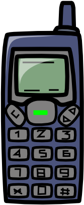 Cell Phone Clip Art (410x410)