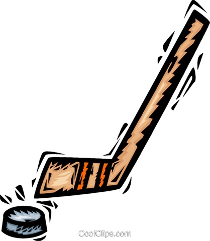 Hockey Clipart Transparent Background - Clipart Hockey Stick (418x480)