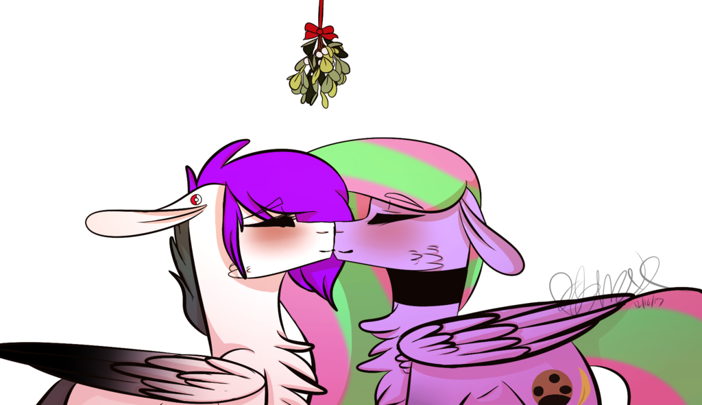 Mistletoe By Sweetmelon556 Mistletoe By Sweetmelon556 - Cartoon (1024x591)