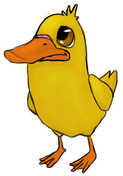 Cartoon Sad Duckling Stock Vector - Sad Cartoon Duck Png (877x620)