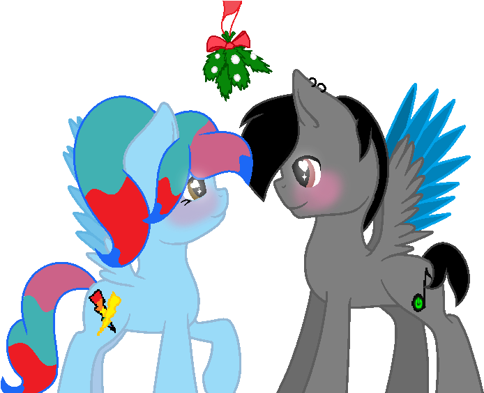 Under The Mistletoe By Jeanettemiller547 - Mistletoe Mlp Base (793x563)