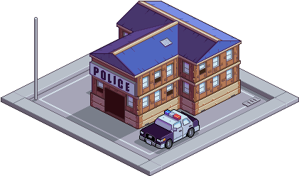 Police Station Building Clipart Png (500x300)