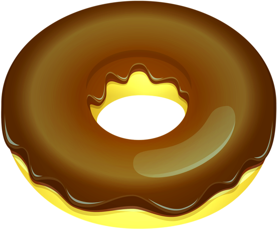 Chocolate Donut - Clip Art (600x480)