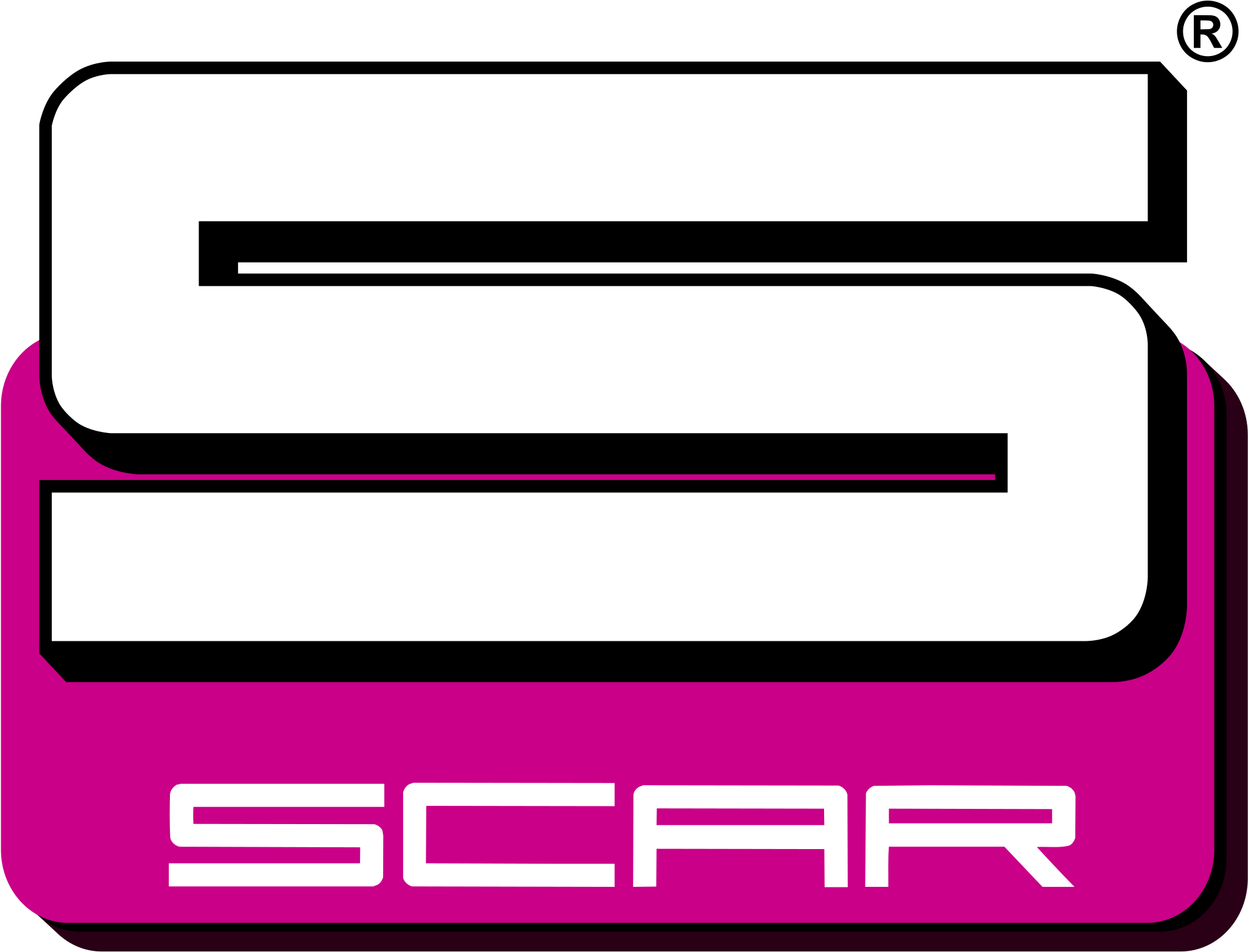 Scar Logo Black And White - Logo Scar (2400x2400)
