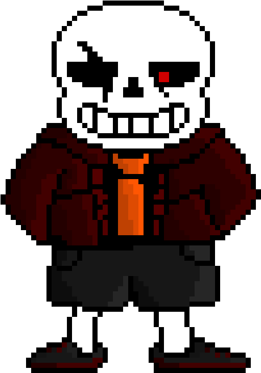 Me As A Sans Instyle Of A Udnerfell Sans But Instead - After Sans Sprite (620x770)