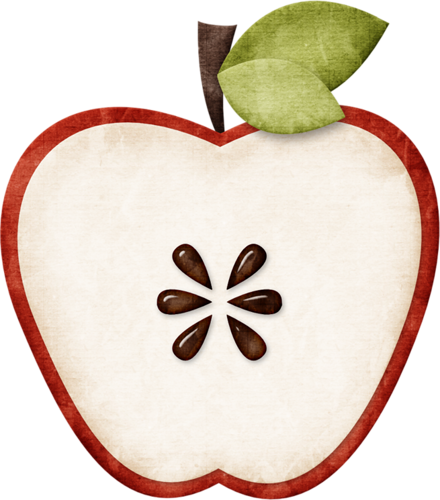 Jss Almostfall Apple 1 - Half Apple Clip Art (440x500)