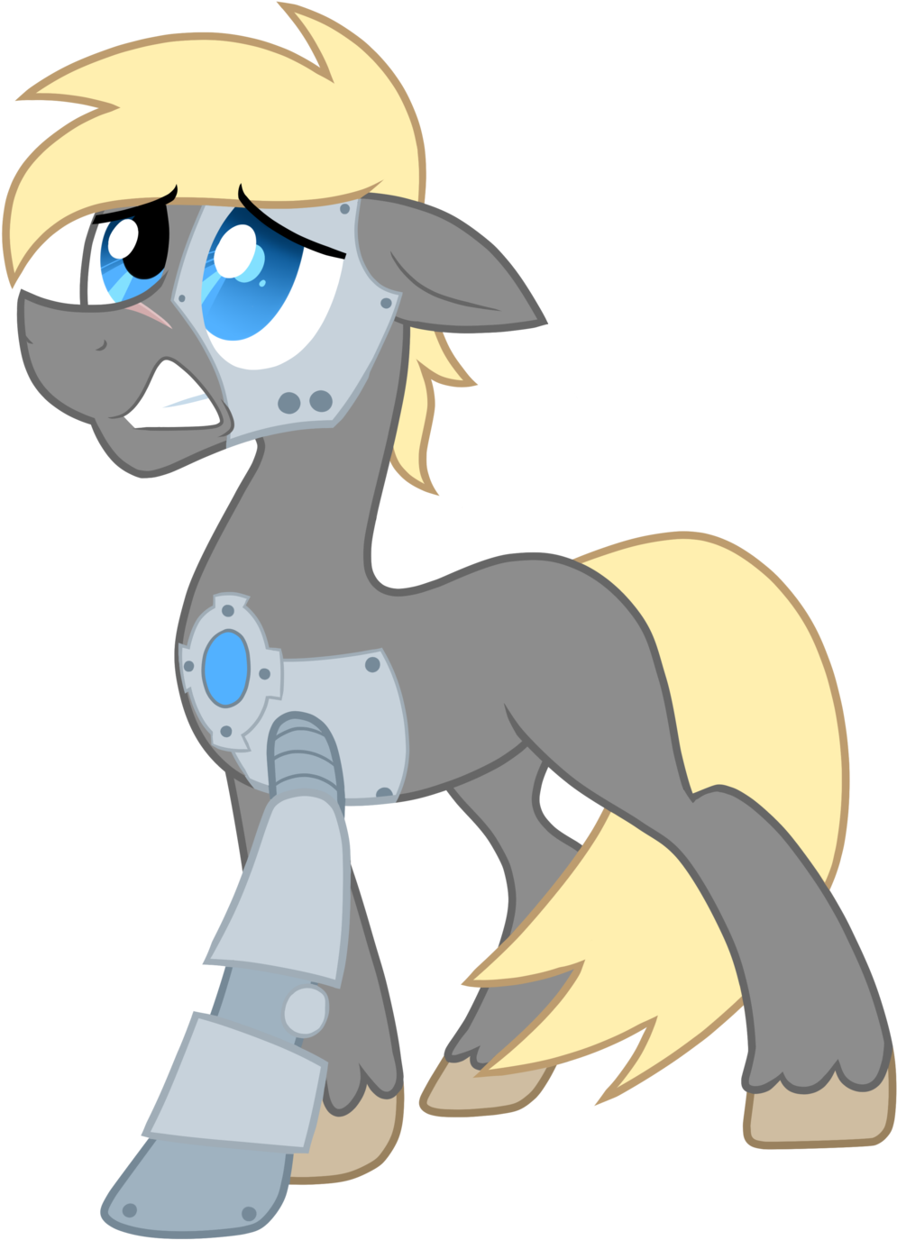 Wingedwolf94, Cyborg, Looking Up, Oc, Oc Only, Robot, - Cartoon (1024x1400)