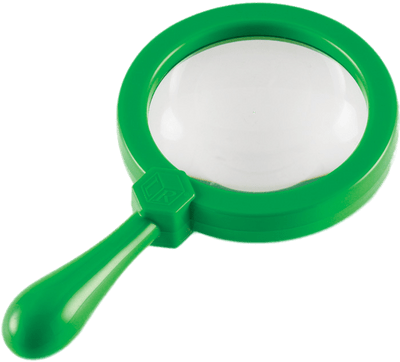 Green Junior Magnifying Glass - Magnifying Glass (400x400)