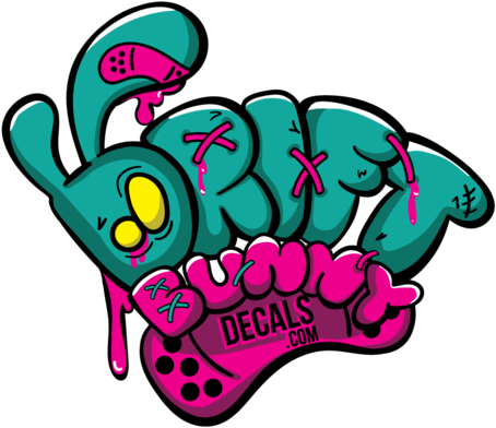 Drift Bunny Decals - Sticker (600x424)