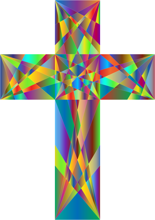 Jesus Clipart For Kids - Cross Geometric Png (542x770)