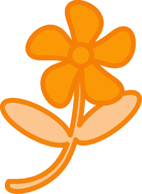 Pin Orange Leaves Clip Art - University Of North Alabama (586x800)