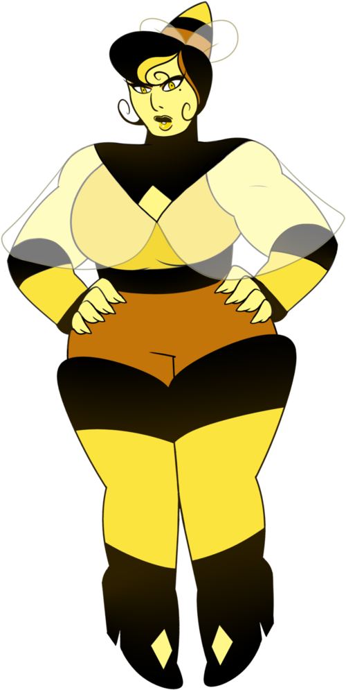 Bumblebee Agate - Steven Universe Agate Gemsona (748x1069)