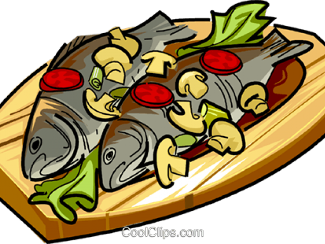 Vegetables Clipart Fish - Poisson Repas Dessin Couleur (640x480)